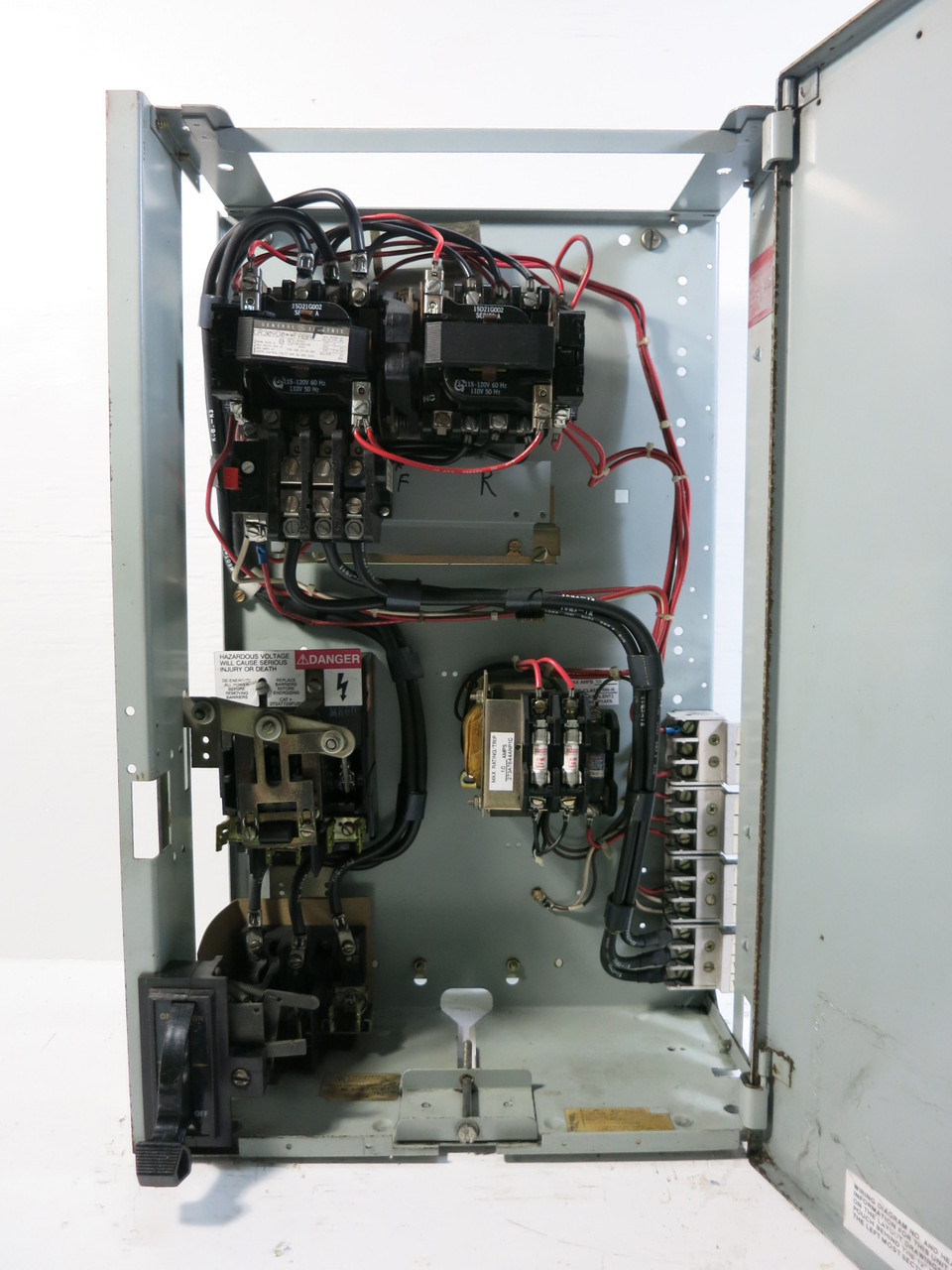 GE 8000 FVR Size 2 Reversing Starter 60 Amp Fusible 24" MCC Bucket 60A Sz2 (TK4945-1)