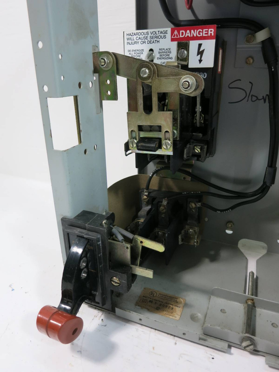 GE 8000 FVR Size 1 Reversing Starter 30 Amp Fusible 18" MCC Bucket CR309CO**ACJA (TK4948-12)