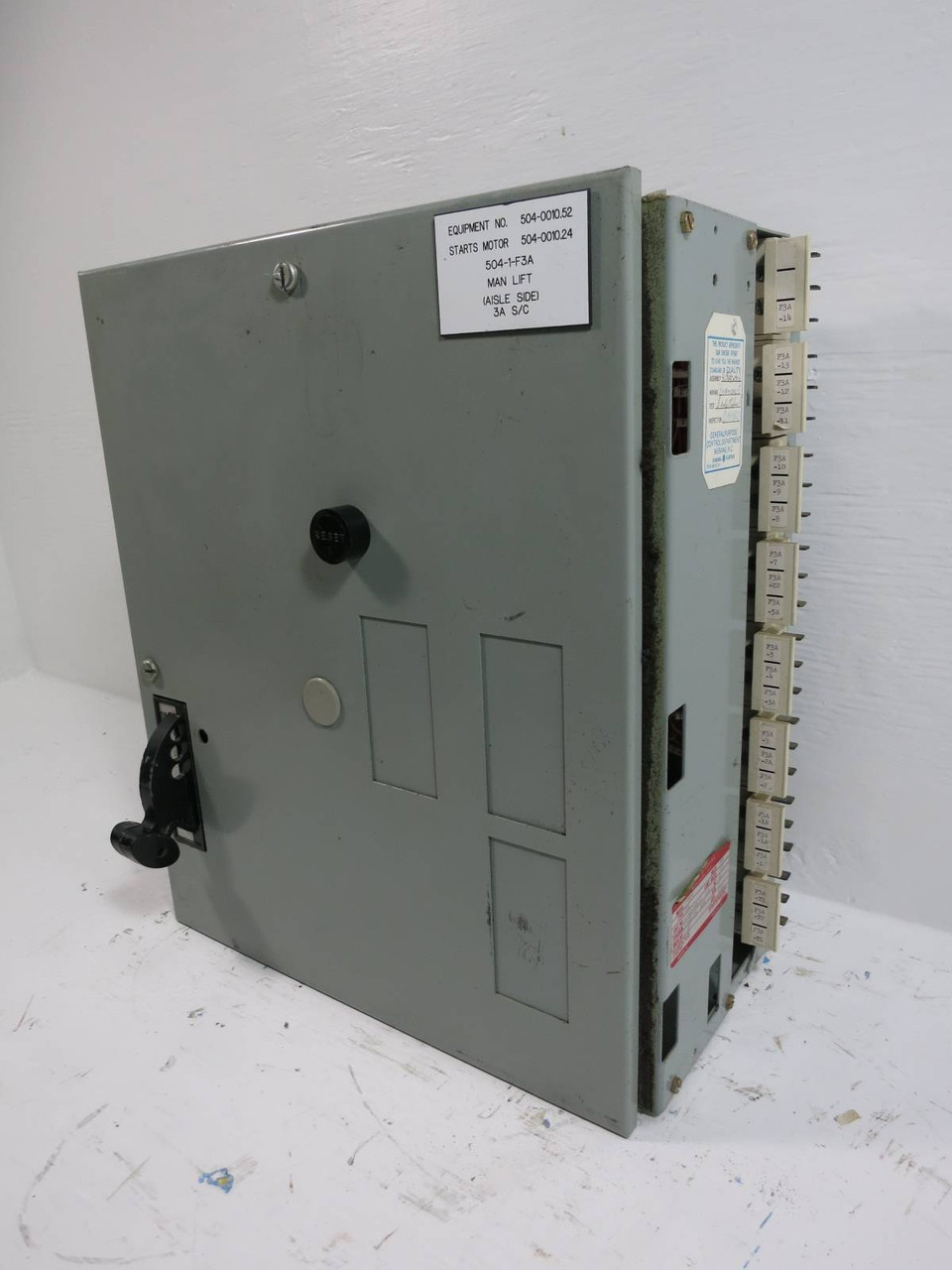 GE 7700 Plus FVR Size 1 Reversing Starter 30 Amp Fusible 18" MCC Bucket 8000 30A (TK4947-26)