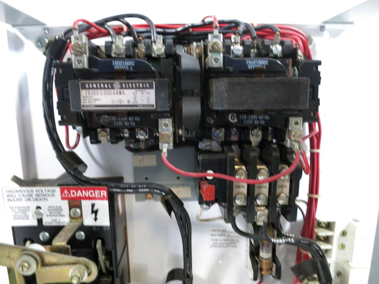 GE 8000 FVR Size 1 Reversing Starter 30 Amp Fusible 18" MCC Bucket CR309C000AAWA (TK4949-7)