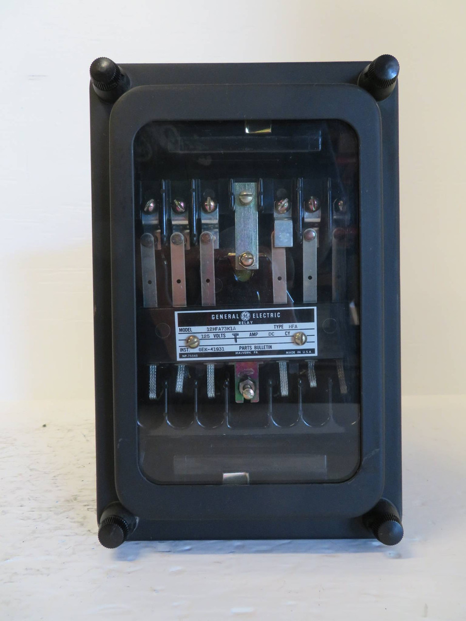 General Electric 12HFA73K1A Relay Type HFA GE 125 Volt DC GEF-41931 (NP2327-3)