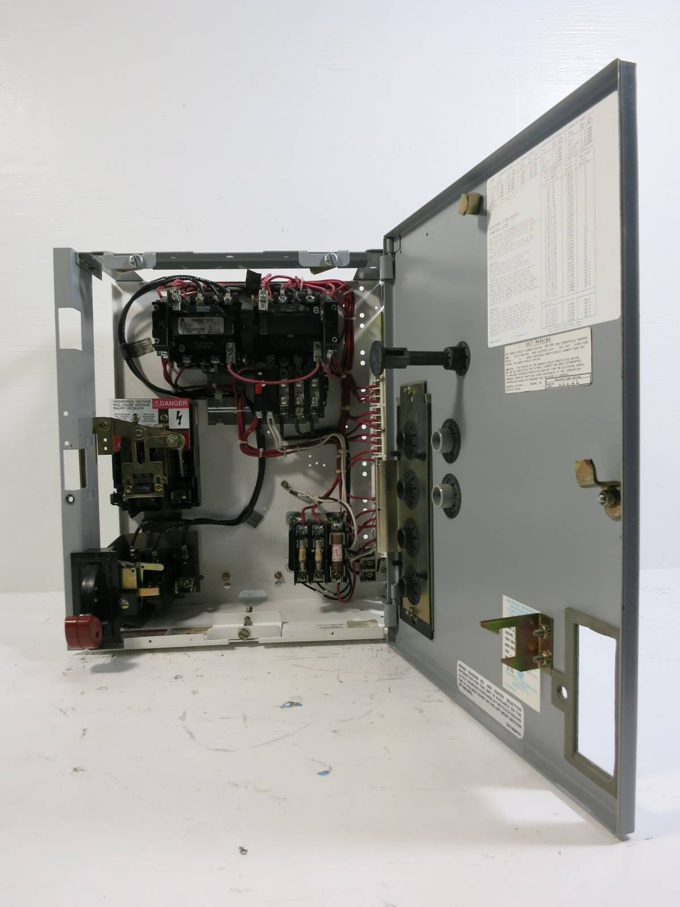 Image of GE 8000 FVR Size 1 Reversing Starter 30 Amp Fusible 18" MCC Bucket CR309CO**ADFC