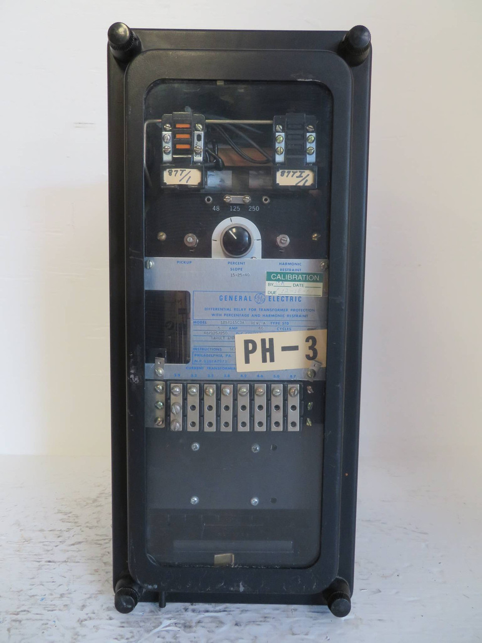General Electric 12STD15C3A Differential Relay Transformer Protection Relay STD (NP2333-1)