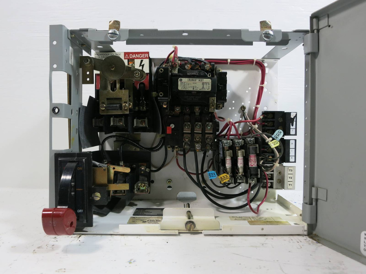 GE 8000 Size 1 Starter 30 Amp Fusible 12" FVNR MCC Bucket 7700 CR306C0**ACET (TK4955-1)