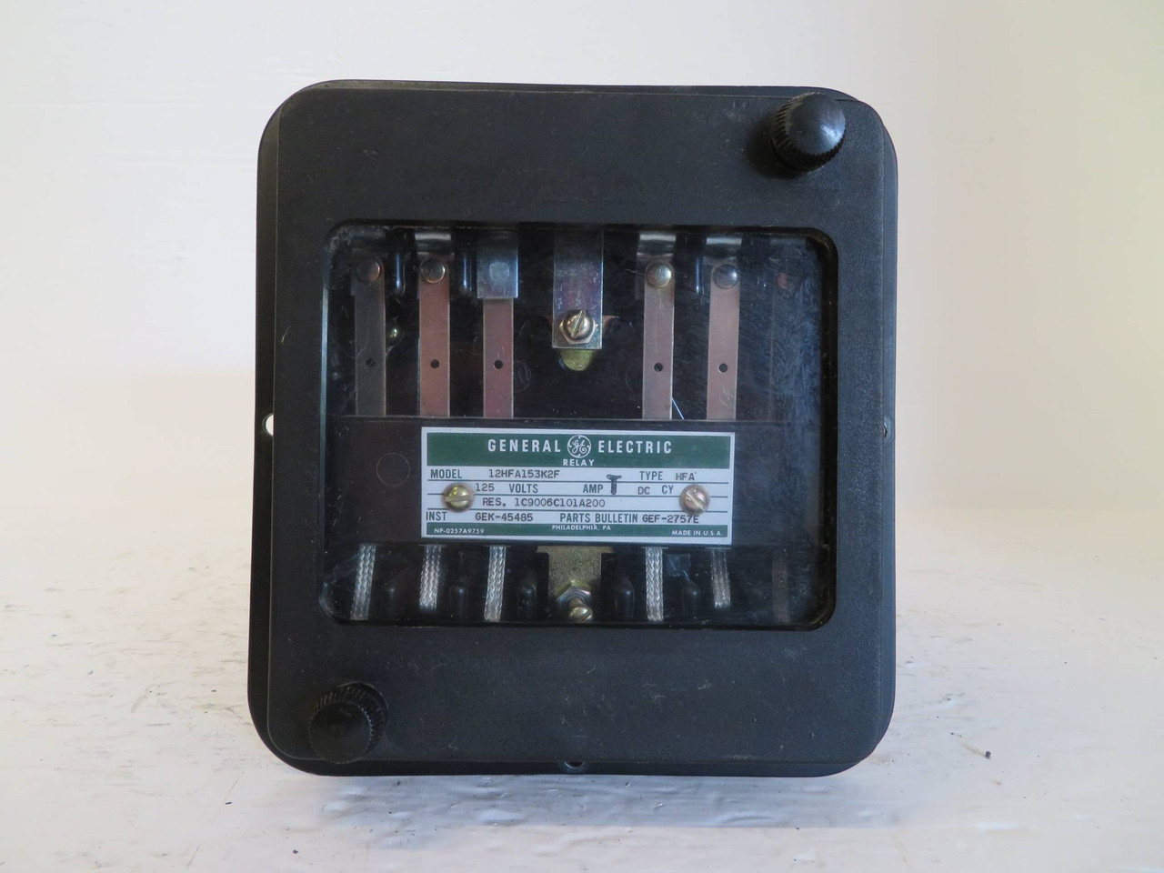 General Electric 12HFA153K2F Relay Type HFA GE 125V- DC GE 12HFA-153K2F (NP2341-1)