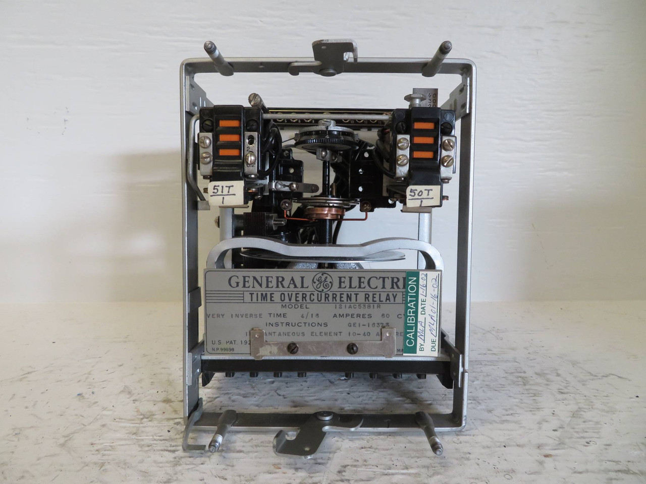General Electric 12IAC53B1R Time Overcurrent Relay IAC 53BB1R GE 60Hz (NP2338-2)