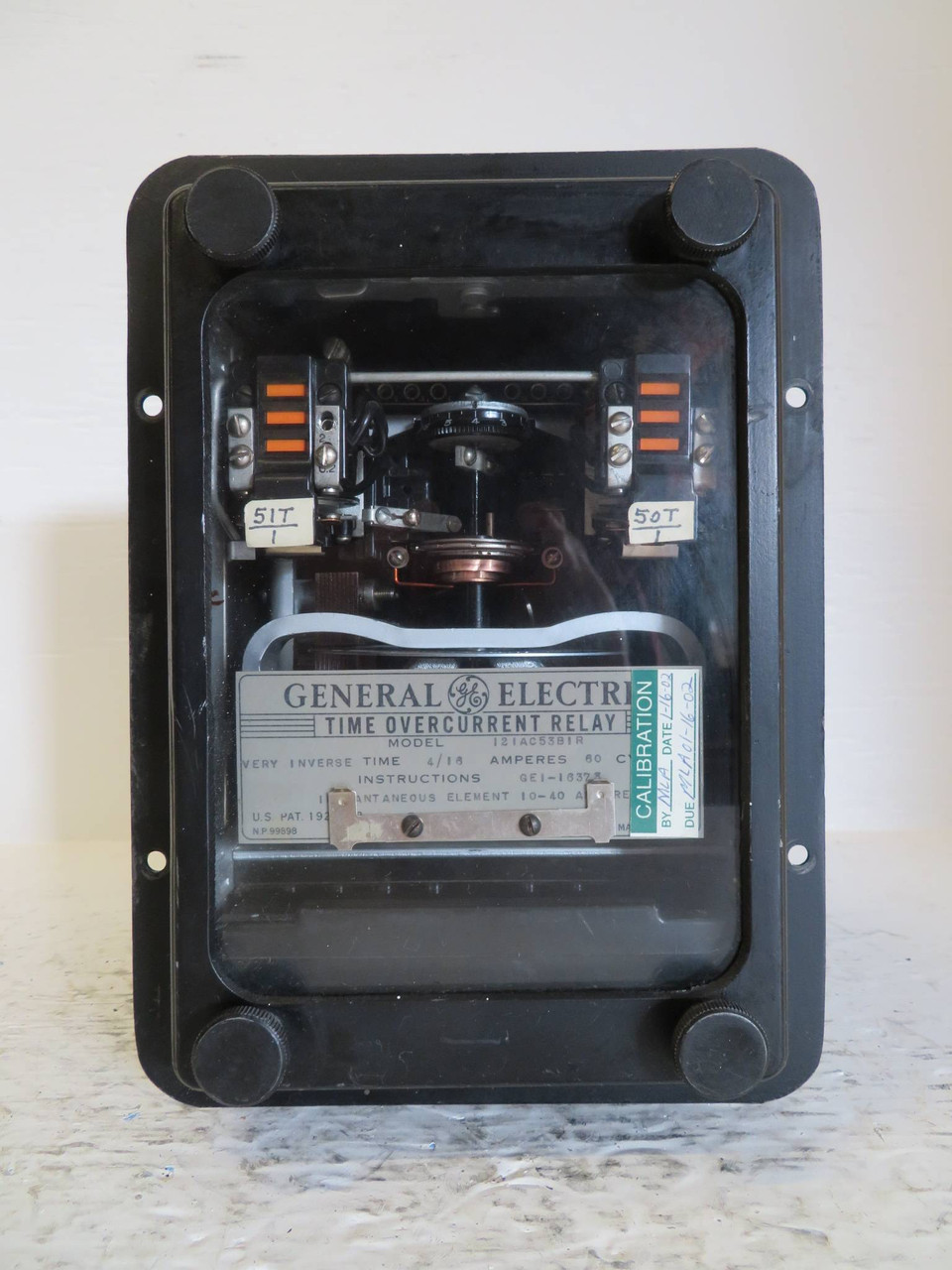 General Electric 12IAC53B1R Time Overcurrent Relay IAC 53BB1R GE 60Hz (NP2338-2)
