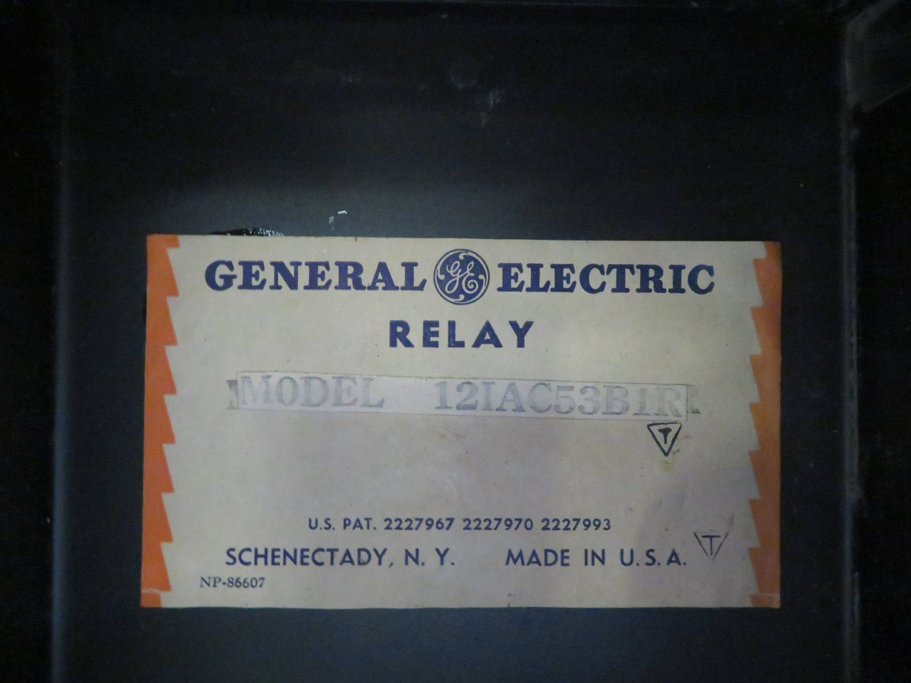 General Electric 12IAC53B1R Time Overcurrent Relay IAC 53BB1R GE 60Hz (NP2338-2)