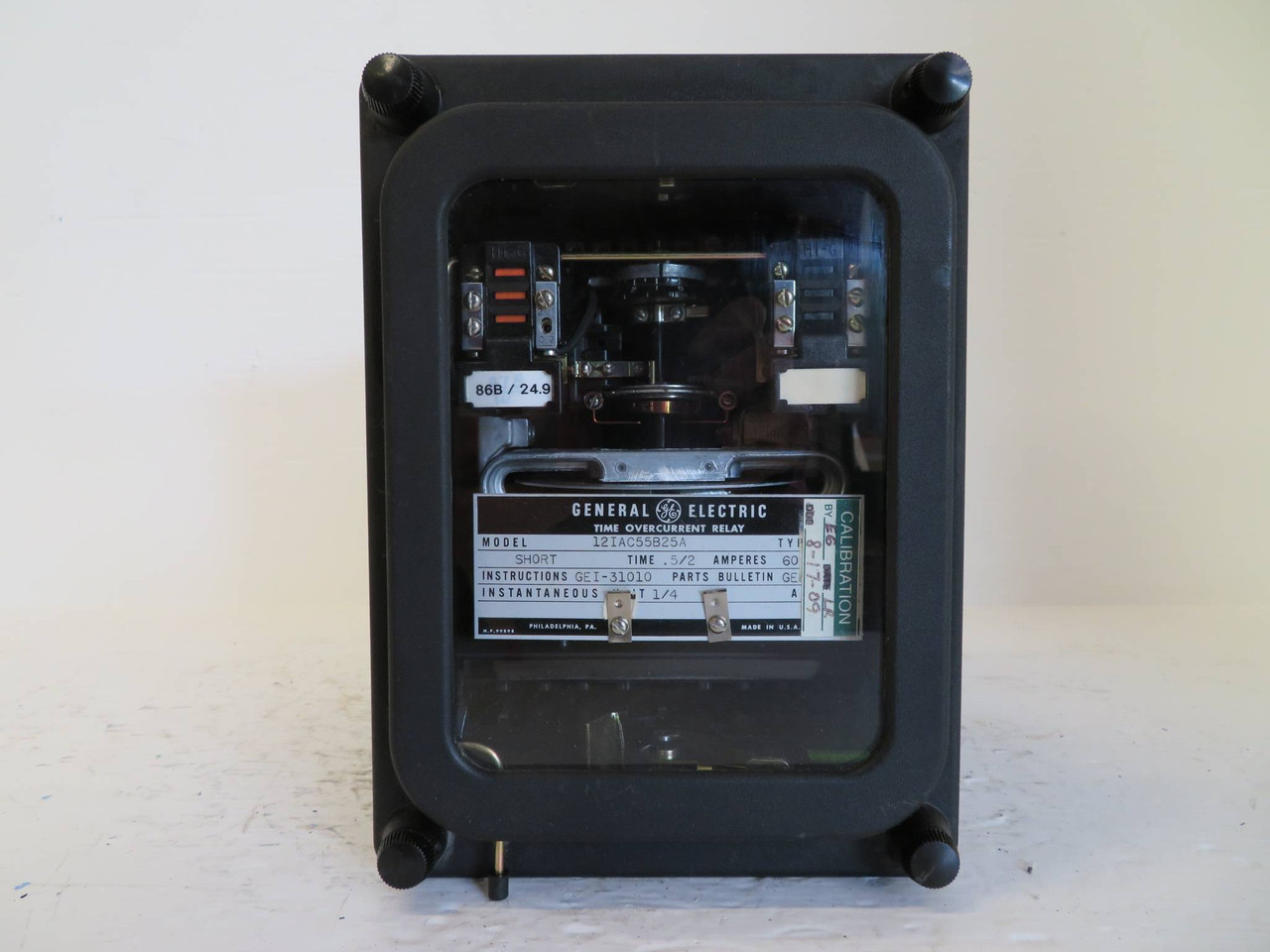 General Electric 12IAC55B25A Time Overcurrent Relay Short 0.5/2A GE Type IAC (NP2342-1)