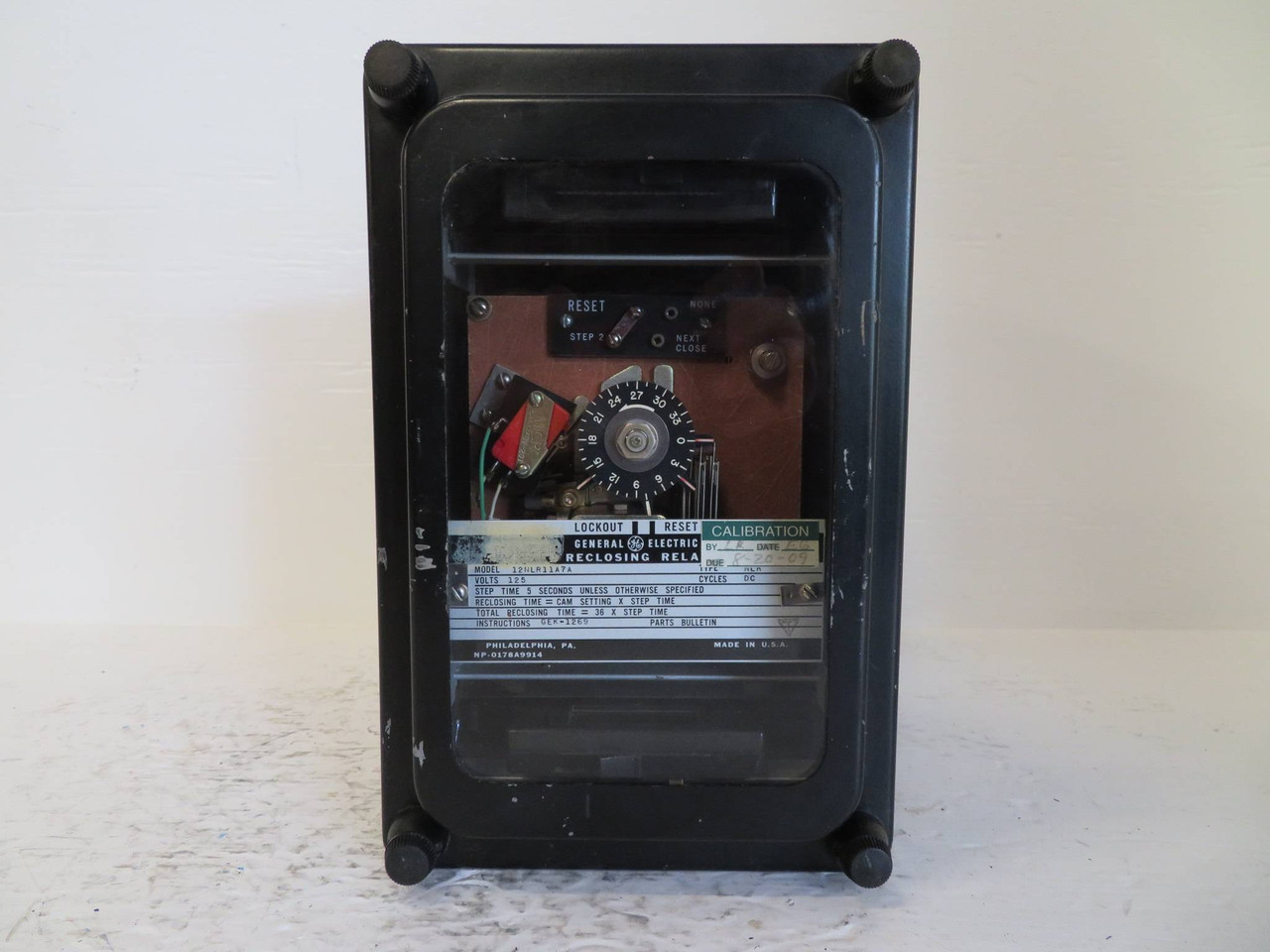 General Electric 12NLR11A7A Reclosing Relay GE 12NLR 11A7A 125 V DC (NP2343-2)