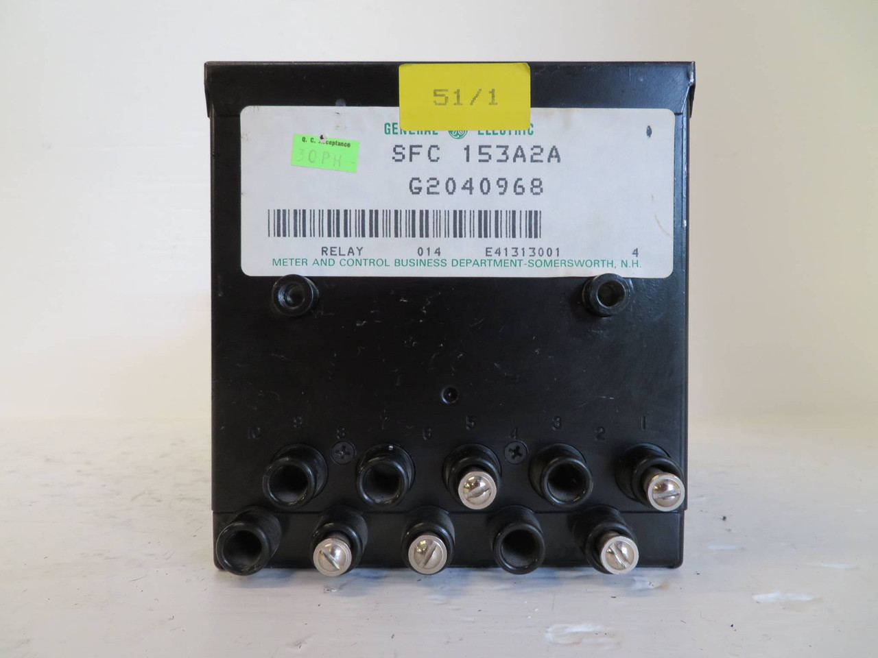 General Electric 12SFC153A2A Time Overcurrent Relay GE SFC 1.0 60 Hz GEK-36807 (NP2348-7)