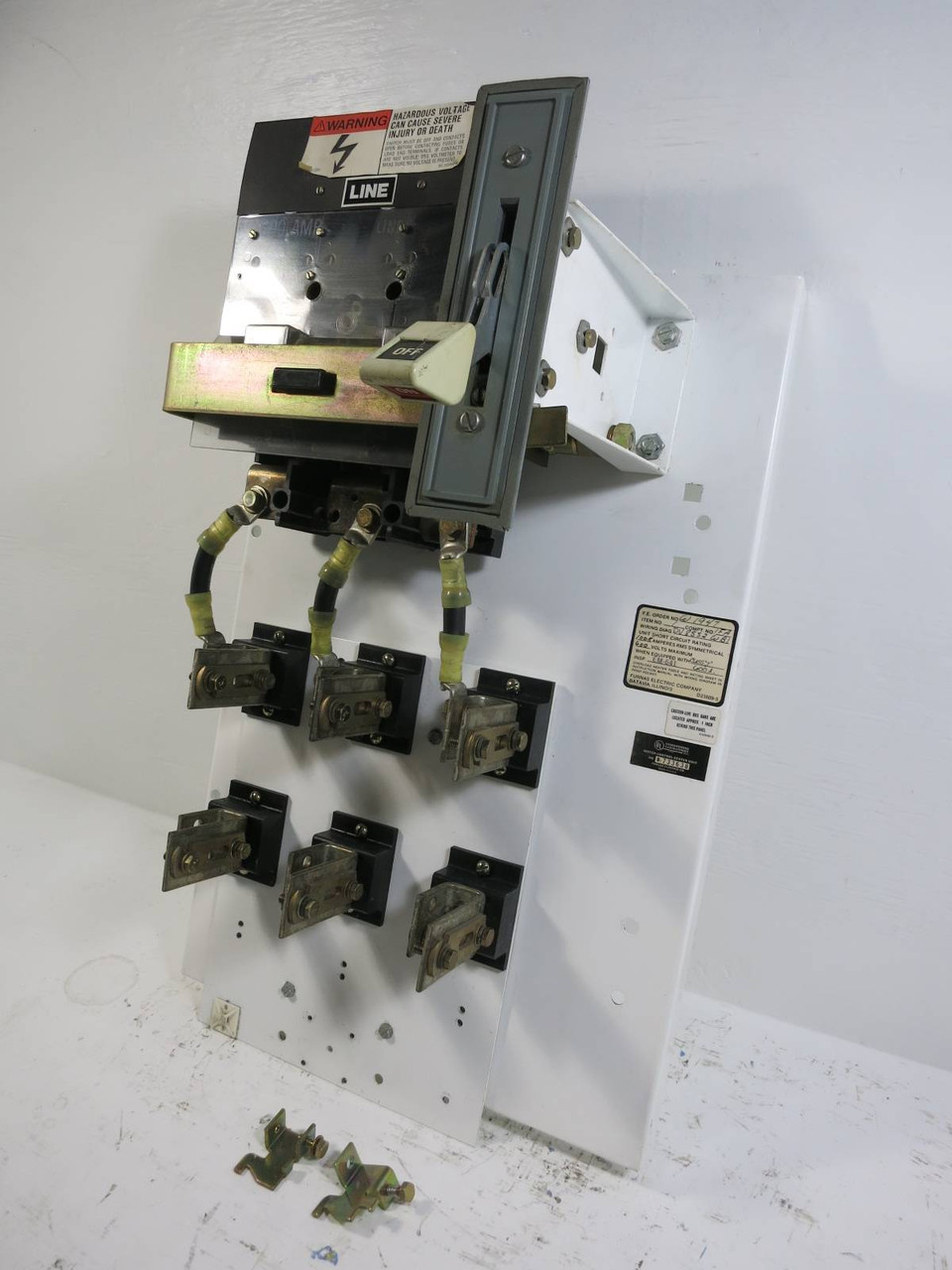 Siemens Tiastar Furnas 89 600 Amp Main Fusible Feeder MCC MCCB Bucket 600A Fused (TK4973-1)