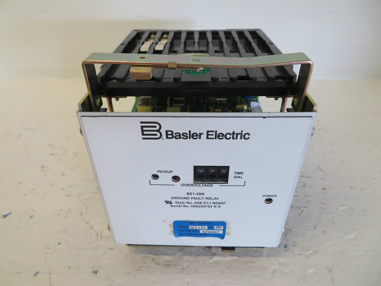 Basler Electric BE1-59N Ground Fault Relay A5E E1J N0N0F Solid BE159N A5EE1J BEI (NP2369-1)