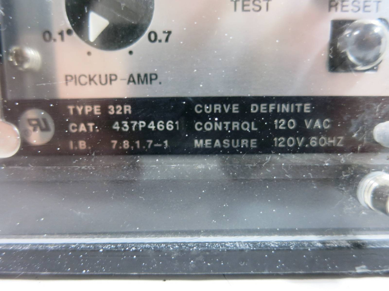 ABB 437P4661 Circuit Shield Type 32R Reverse Power Relay Asea Brown Boveri (TK5000-12)