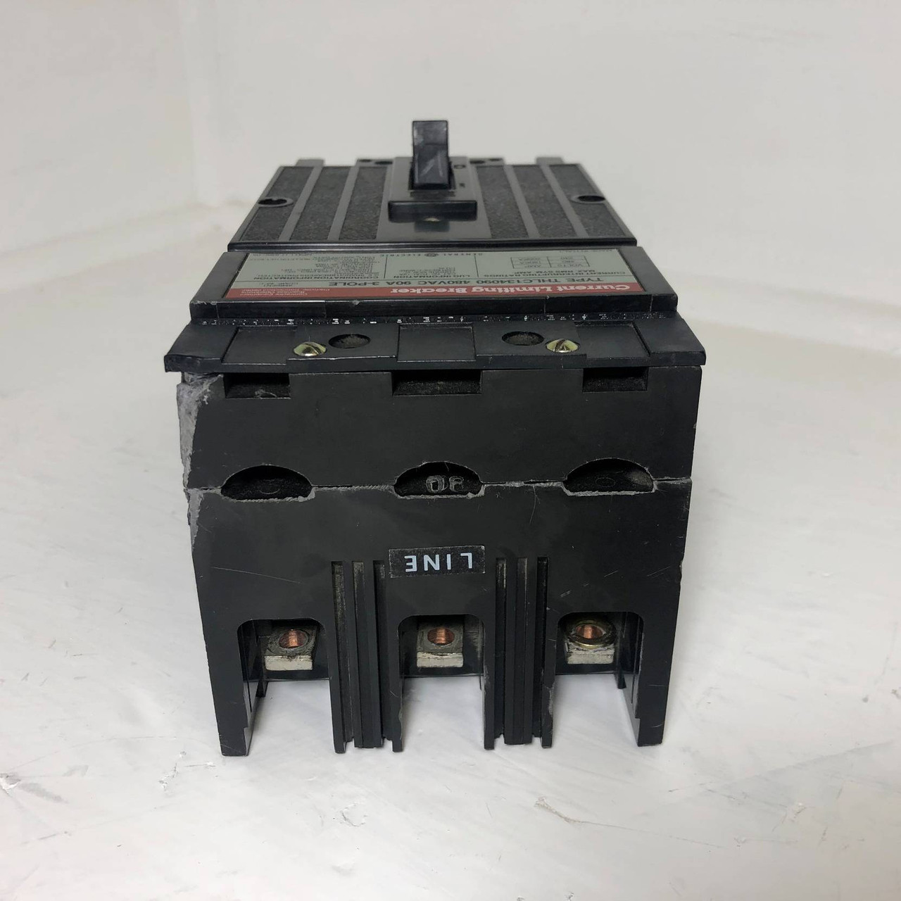 GE THLC134090 150A Current Limiting Circuit Breaker 90 Amp Trip General Electric (EM3548-1)