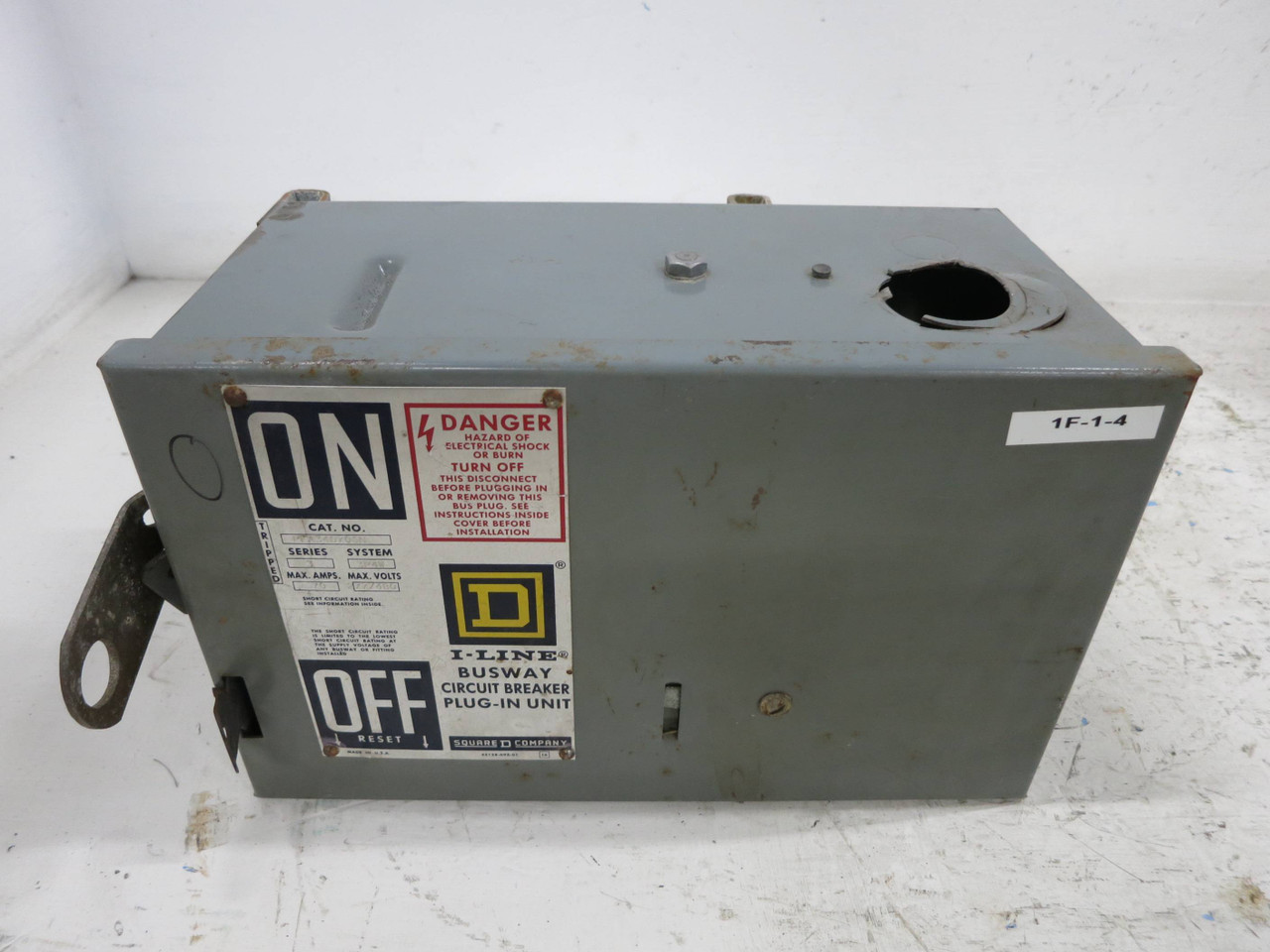 Square D PFA34070GN 70A 480V I-Line Breaker Bus Plug 3PH 4W 70 Amp PFA-34070-GN (DW1507-2)