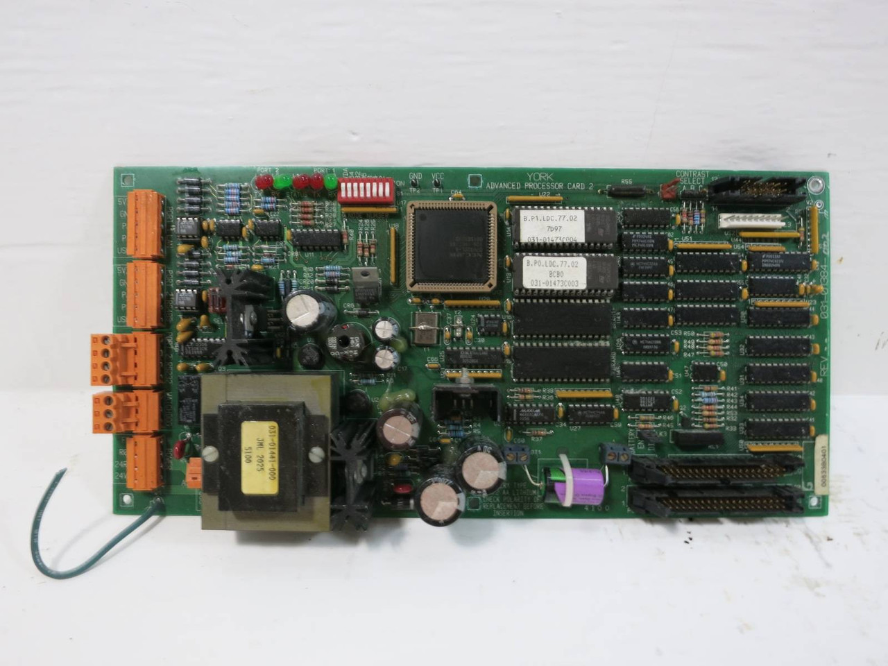 York 031-01384-002 Chiller Advanced Processor Card 2 Board PLC (TK5043-1)