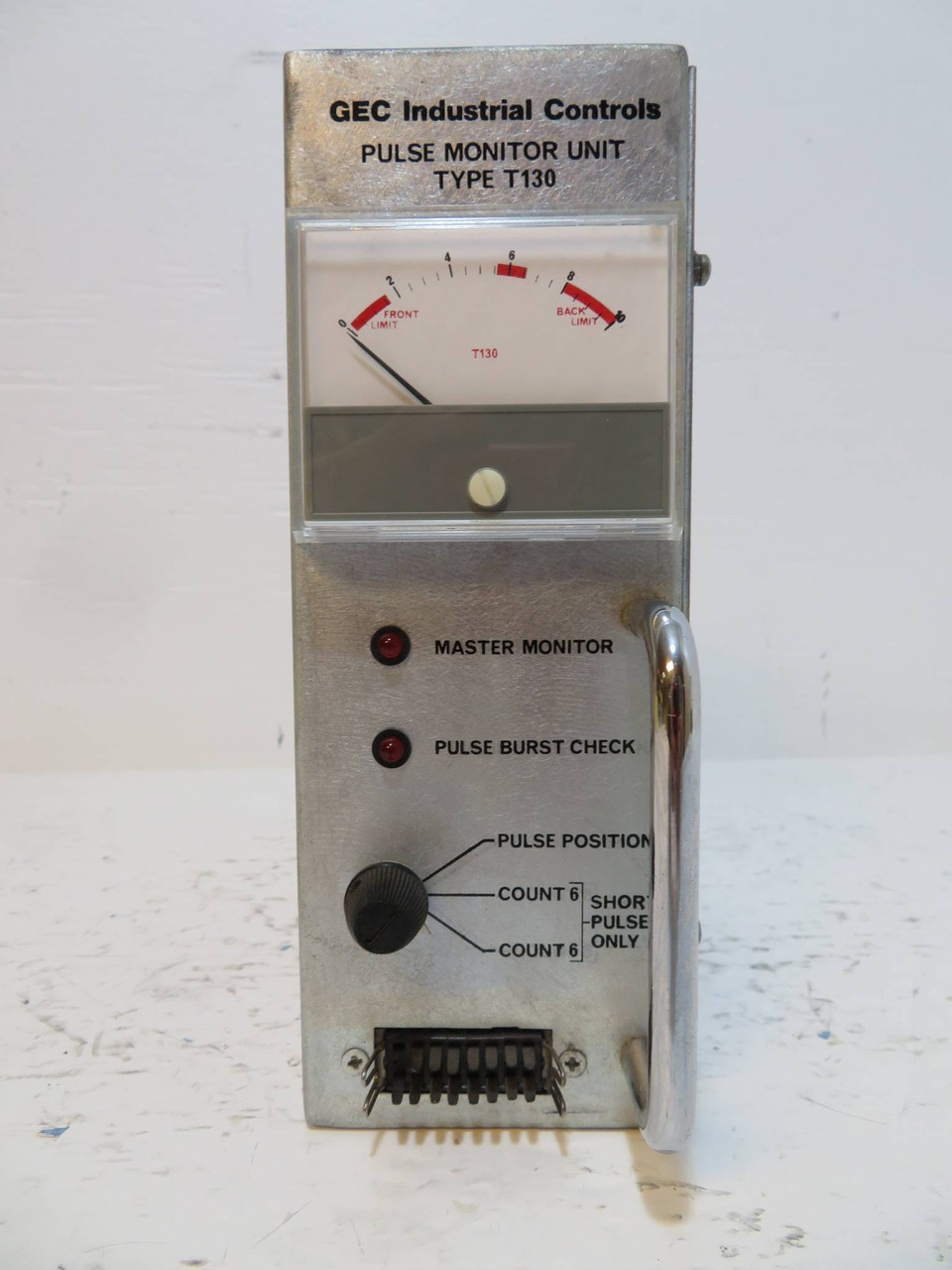 GEC Pulse Monitor Unit Type T130 PMU T-130 0-10 PLC Module Monitoring P-M-U (NP2426-1)