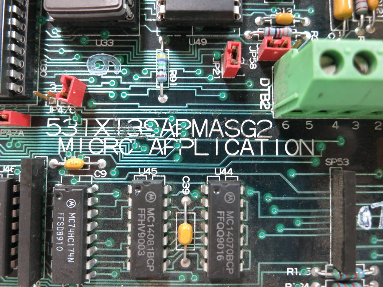 GE Fanuc 531X139APMASG2 Micro Application Board PLC Card 531X139APMA-SG2 (TK5091-2)