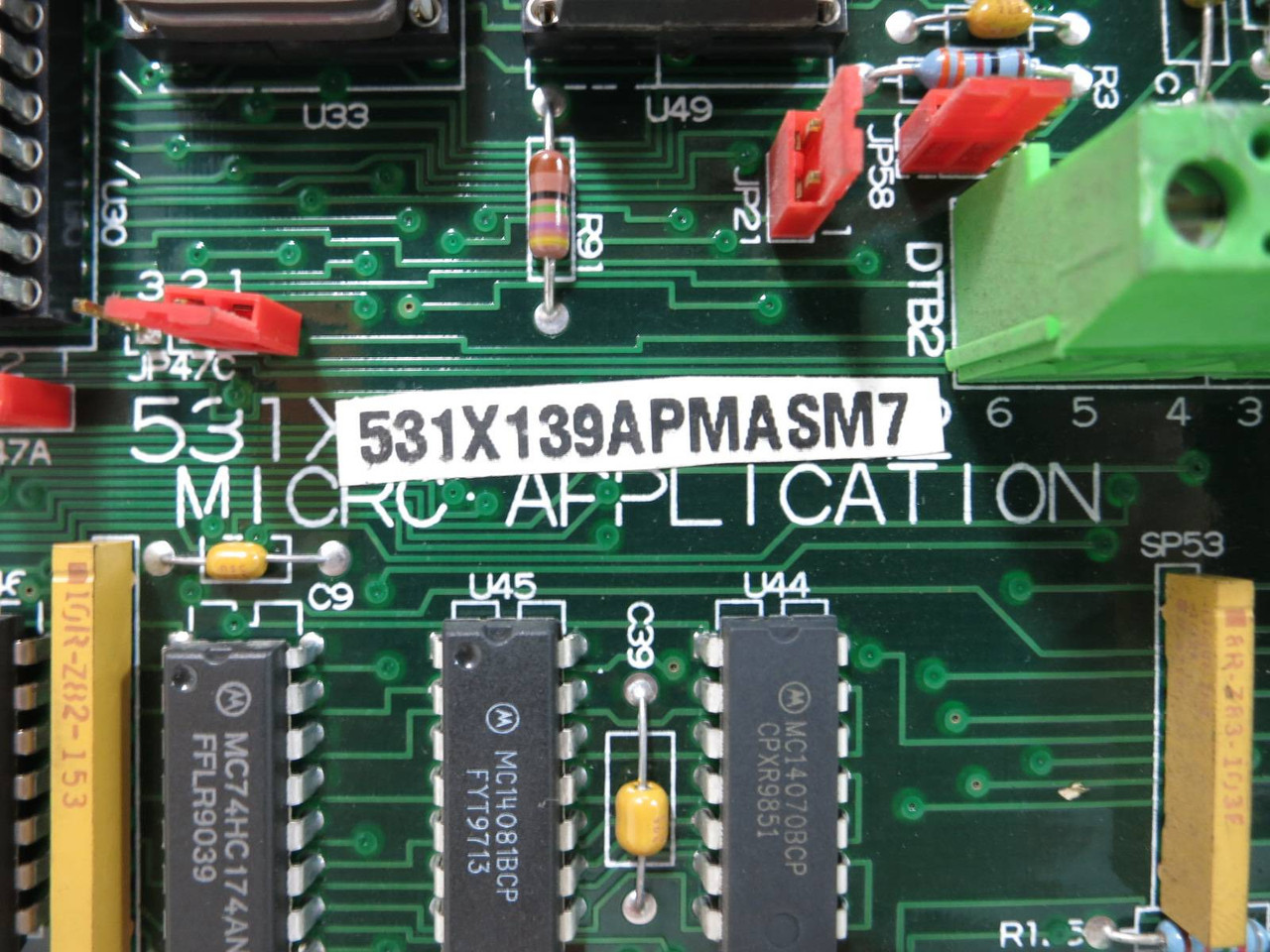 GE Fanuc 531X139APMASM7 Micro Application Board PLC Card 531X139APMA-SM7 (TK5090-2)