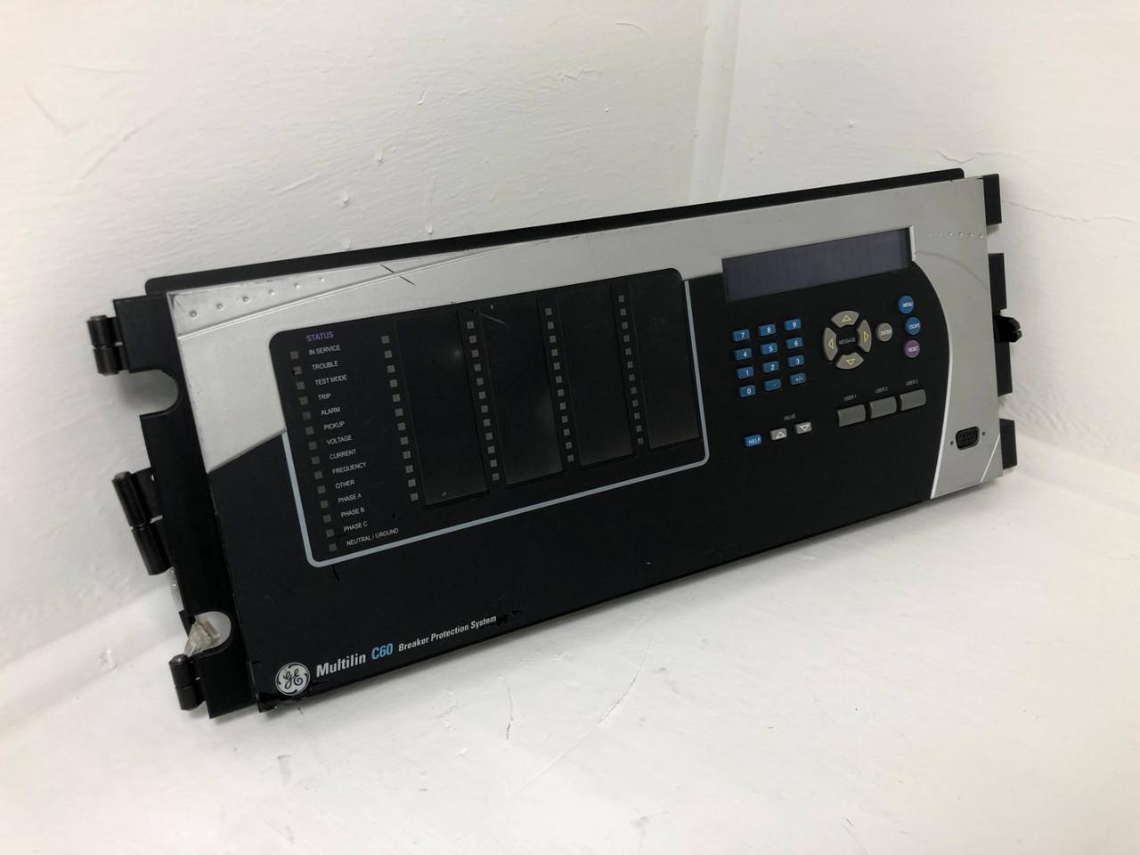 Image of GE Multilin C60 Breaker Protection System Management Relay Front Panel UR Series