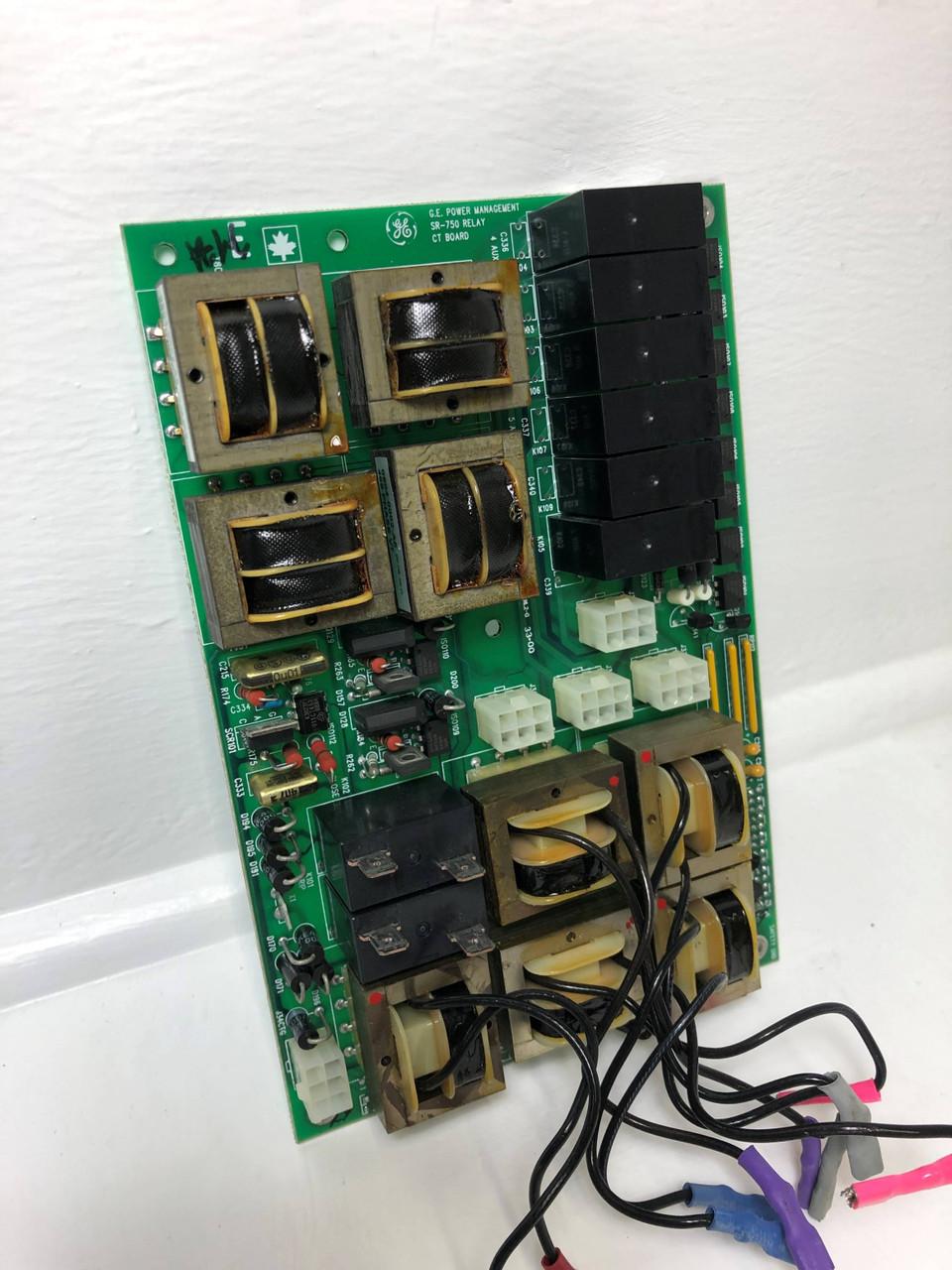 GE Multilin 1219-0015-H6 SR-750 Relay CT Board Rev. H6 07/00 Power Management (EM3596-1)