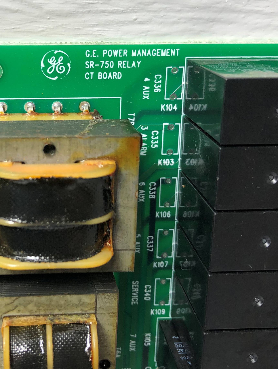 GE Multilin 1219-0015-H6 SR-750 Relay CT Board Rev. H6 07/00 Power Management (EM3596-1)