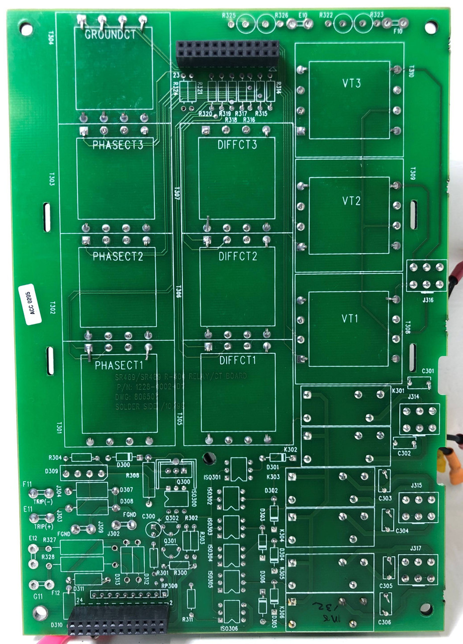 GE Multilin 1228-0002-D7 Relay CT Board R300 SR469/SR489 806507 General Electric (EM3599-2)