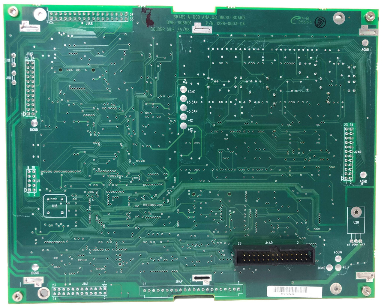 GE Multilin 1228-0003-D4 Analog Micro Board SR469 A-000 806501 General Electric (EM3608-1)