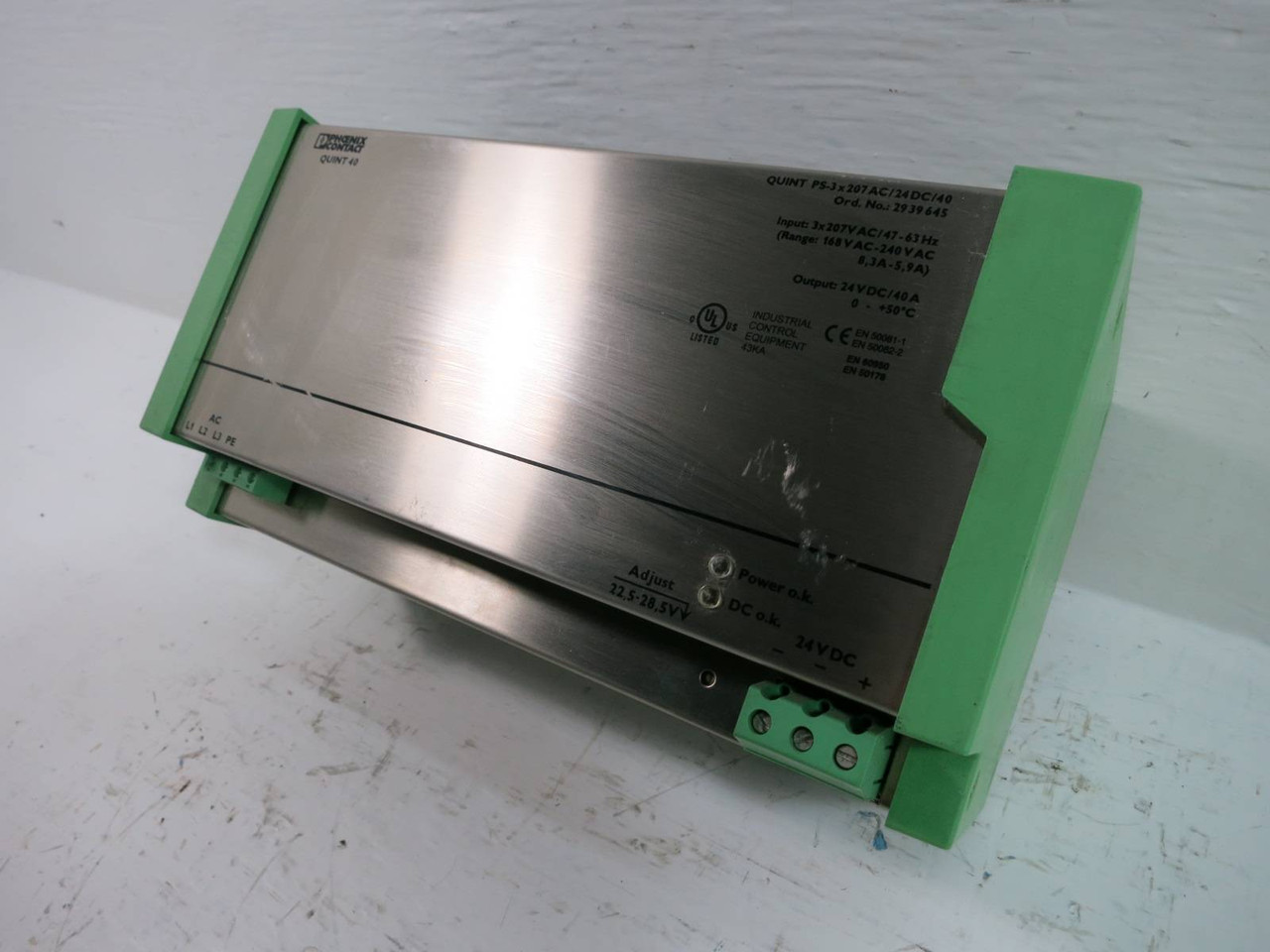 Phoenix Contact QUINT-PS-3x207AC / 24DC / 40 Power Supply Quint-40 78-107-4300 (TK5122-1)