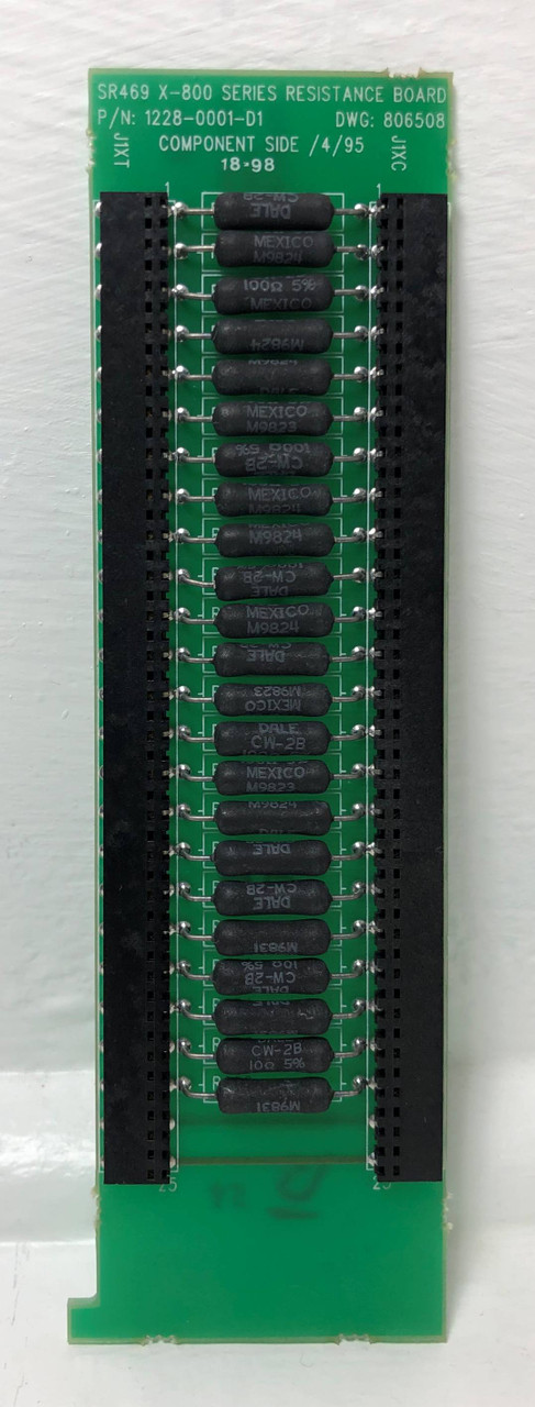 GE Multilin 1228-0001-D1 X-800 Resistance Board SR469 806508 General Electric (EM3614-2)