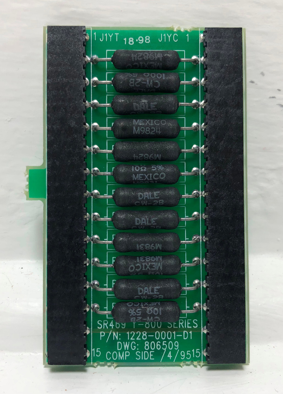 GE Multilin 1228-0001-D1 Y-800 Series Board SR469 DWG 806509 D1 General Electric (EM3618-2)