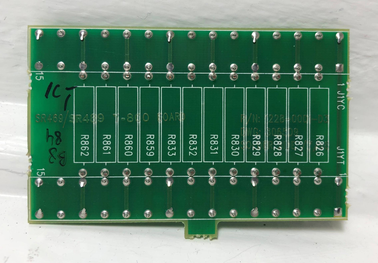 GE Multilin 1228-0001-D3 Y-800 Board SR469 / SR489 DWG 806509 General Electric (EM3617-3)