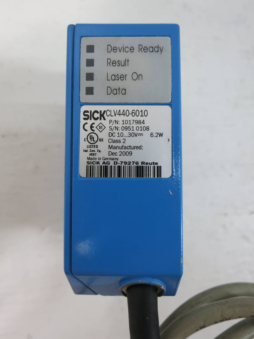 SICK CLV440-6010 Barcode Scanner P/N 1017984 Bar Code (TK5139-3)