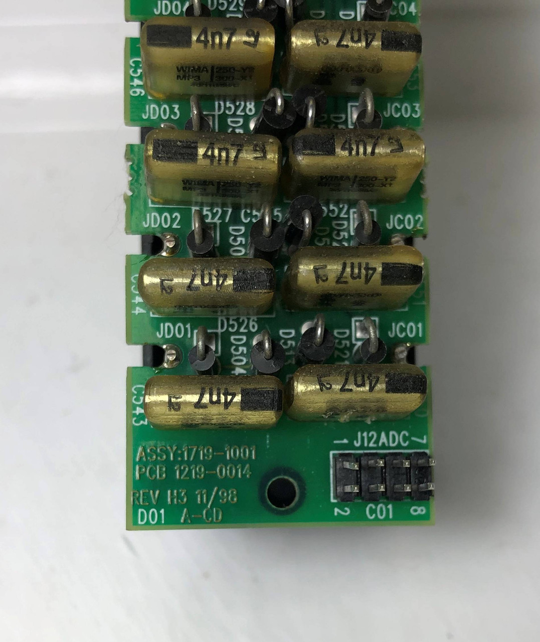 GE Multilin 1219-0014 A-CD Terminal Board Rev. H3 1719-1001 General Electric (EM3625-2)
