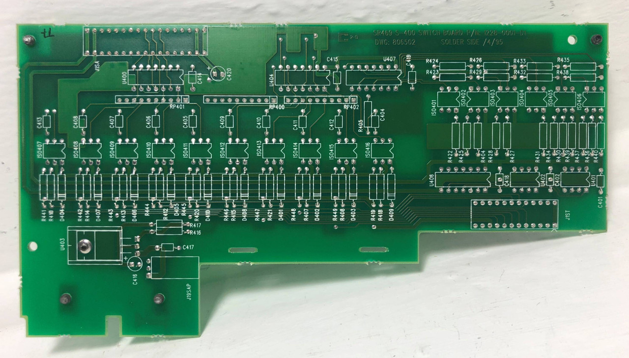 GE Multilin 1228-0001-D1 S-400 Switch Board SR469 DWG 806502 D1 General Electric (EM3631-2)