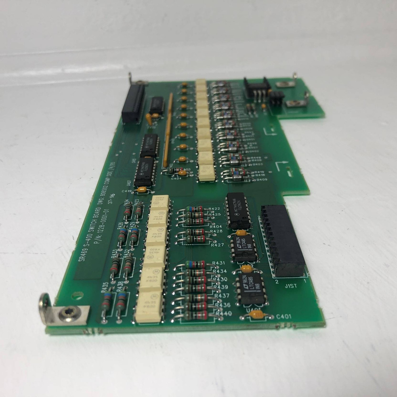 GE Multilin 1228-0001-D1 S-400 Switch Board SR469 DWG 806502 D1 General Electric (EM3631-2)