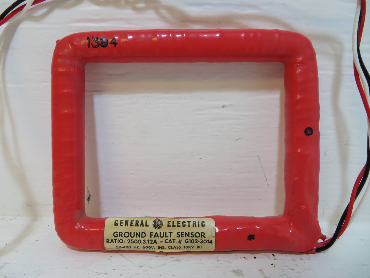 General Electric G102-3014 Ground Fault Sensor 2500:3.12A 50-400 Hz 600V GE (NP2445-41)