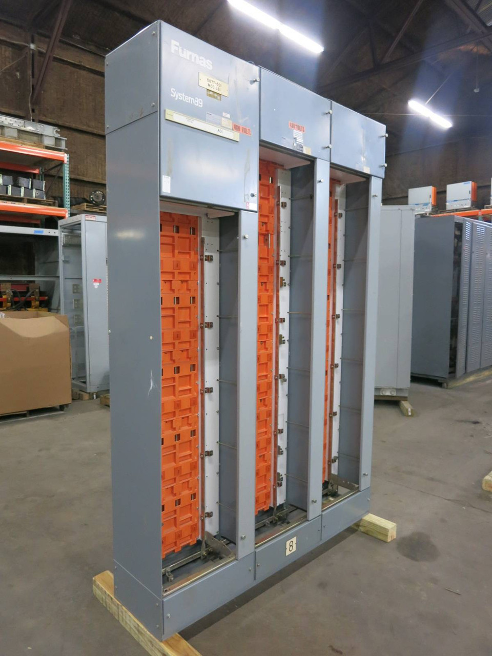 Furnas System 89 3x Motor Control Center Sections 800A / 300A Main Lug Siemens (TK5216-1)