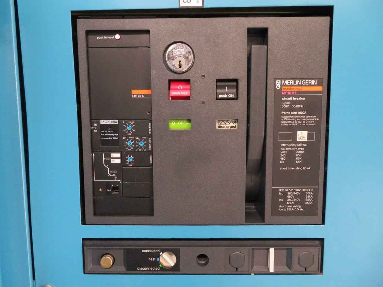 Cyberex 1203 Amp 480 Volts 3PH 3W Static Switch 480/1000SB3 1200A 480V 3 Wire (PM2975-4)