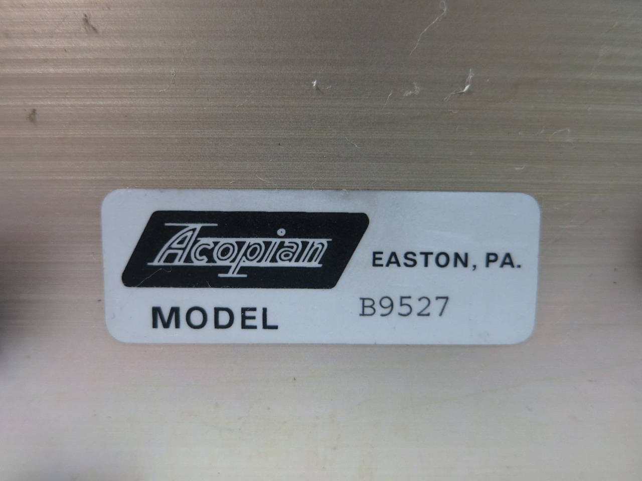 Acopian B9527 Regulated Power Supply A9527A (TK5233-1)