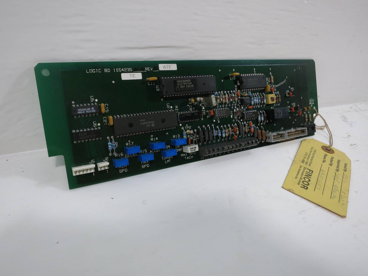 Image of Fincor 1054235-01-A Rev. B Logic Board ATE PLC Card 1054235 Tested