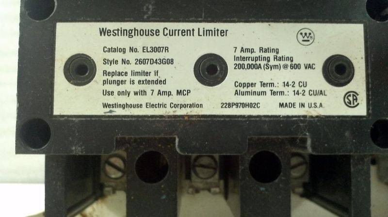 Cutler Hammer F10 Unitrol Size 1 7 Amp Breaker 12" MCC Motor Control Bucket (EBI1097-2)