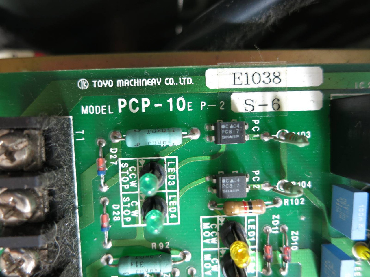 Toyo Machinery Model PCP-10 TK Control Panel PCP-10E (TK5268-2)