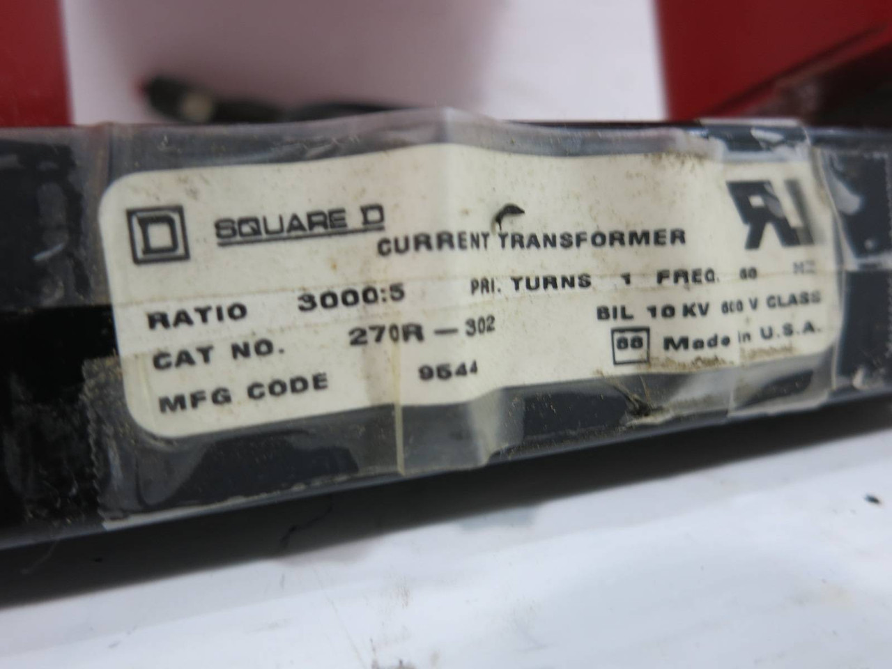 Square D 270R-302 CT Current Transformer Ratio 3000:5 10KV 3000:5A (TK5285-1)