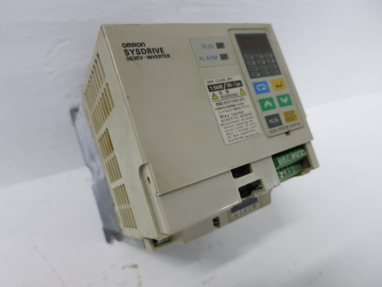 Image of Omron Sysdrive 3G3EV-A2015MA-CE 3G3EV Inverter Drive 1.5kW 7A 2.6kVA 230Vac