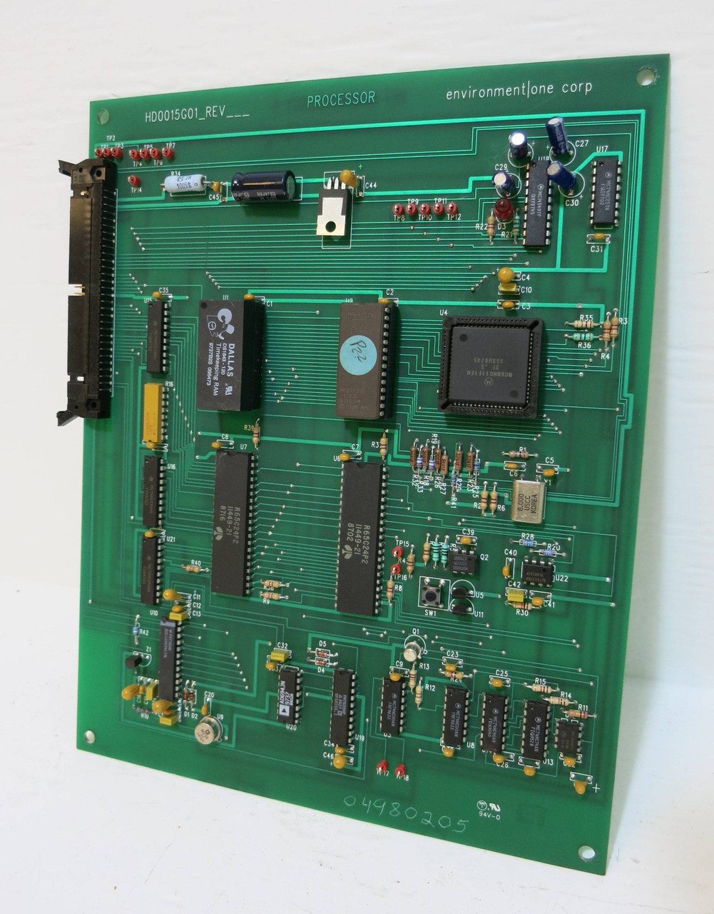 Image of Environment One HD0015G01 Gas Analyzer Processor Board Eone Hydrogen Control PCB
