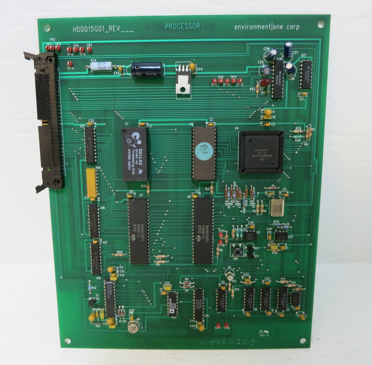 Environment One HD0015G01 Gas Analyzer Processor Board Eone Hydrogen Control PCB (DW1723-2)