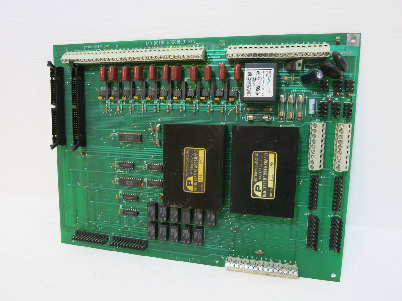 Environment One HD0016G01 Gas Analyzer I/O Board Eone Hydrogen Control PCB (DW1727-1)