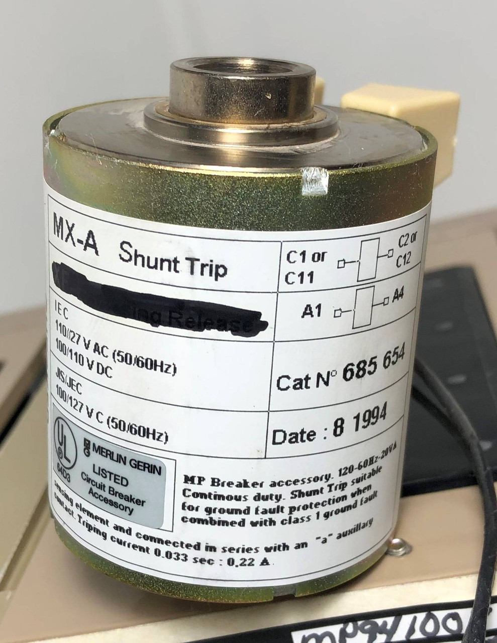 Merlin Gerin MP16H1 1600A LSI Masterpact Circuit Breaker EO w/ 1600 Amp Plug 3P (EM3781-26)